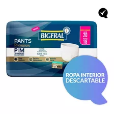 Ropa Interior Descartable Bigfral Pants Premium X 16 P / M