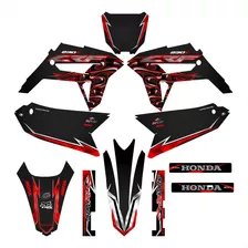 Kit Plotagem 0,50mm Resinado Cola 3m Moto Honda Crf230f/250f