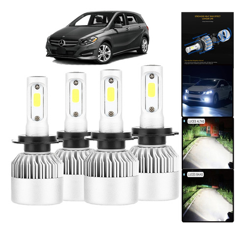 Kit De Focos Led Mercedes-benz C230 2002-2009 Alto-bajo