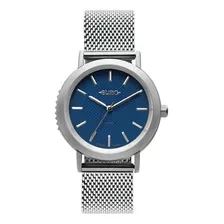Relógio Euro Feminino Analógico Prata Azul 1 Ano