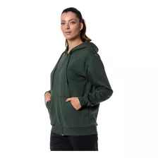 Moletom Feminino Com Ziper Blusa De Frio Forrado Flanelado 