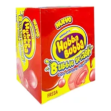 Wrigley Hubba Bubba Splash Fresa Con 45pzs