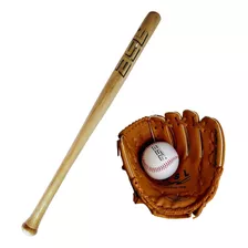 Set Beisbol Bate + Pelota + Guantes Deporte Niños Ejercicio