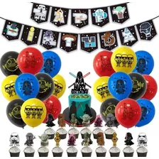 Set De Decoración De Cumpleaños Star Wars (envio Gratis)