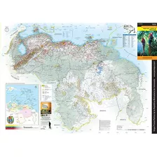 Mapa Físico Político De Venezuela Tamaño Mediano (plegable)