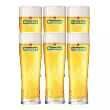 Caja 6 Vasos Pinta Cerveza Heineken Original 350 Ml Francia