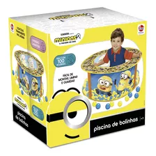 Piscina De Bolinhas Minions Com 100 Bolas Presente 2792