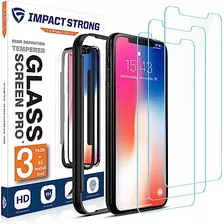 Impactstrong Protector De Pantalla De Vidrio Para iPhone X