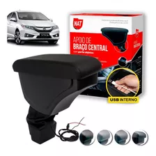 Apoio De Braço Encosto Honda City Ano 2015 Até 2021 C/ Usb