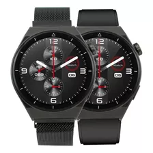 Reloj Smartwatch Mistral Smt-gt3-1a Ø46mm + Malla De Caucho