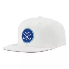 Gorra Snapback Mizuno Standard Crossed Clubs, Blanca, Talla