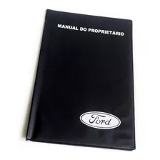 Capa Porta Manual Proprietário Ford Preto E Branco