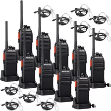 Walkie Talkies C/auricular Y Micrófono 16 Canales Retevis