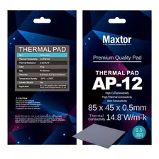Pad Térmico Maxtor Ap-12 85x45x 1.0mm Conductividad 14.8w/mk Color Gris