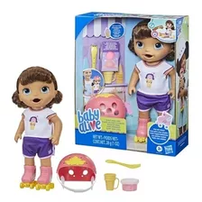 Boneca Baby Alive Aprendendo A Andar De Patins Morena F5354