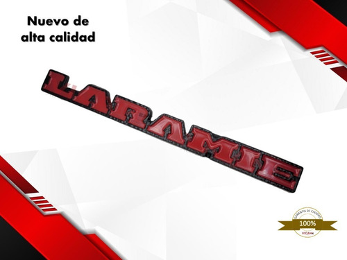 Emblema Para Cajuela Dodge Ram 700 Laramie 19-21 Rojo/negro Foto 4