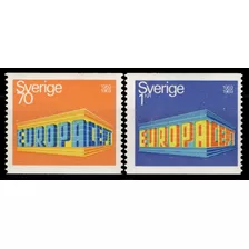 Tema Europa - Suecia 1969 - Serie Mint - Scott 814-815