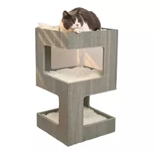 Mueble Cama De Lujo Para Gatos 3 Pisos-condominio Exclusivo