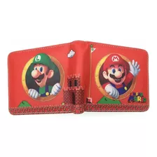 Cartera Corta Super Mary Mario Con Personajes De Dibujos Ani