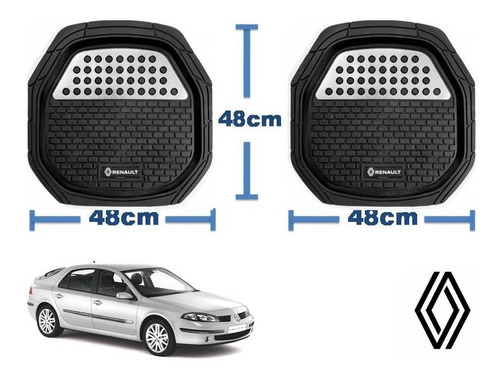 Tapetes 4 Piezas Charola 3d Logo Renault Laguna 2002 A 2006 Foto 3