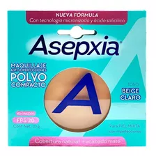 Asepxia Maquillaje Anti Imperfecciones Polvo Beige Claro