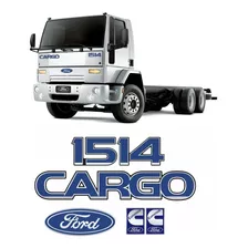 Kit Emblemas Adesivos Cargo 1514 Caminhão Ford Cummins