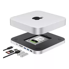 Suporte Hub Para Mac Mini Usb C Com Leitor Case Hd Ssd