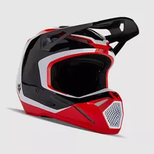 Casco Moto V1 Nitro Rojo/negro/blanco Fox