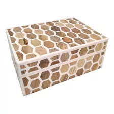 Caja De Joyera Decorativa Con Diseo De Panal De Abeja, Con I