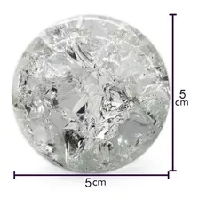 Bolinha De Vidro Bola Para Fonte De Água Esfera Cristal 5 Cm