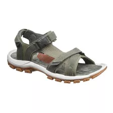 Sandalias Trekking Y Montaña Nh 120 Piel Hombre Verde Caqui