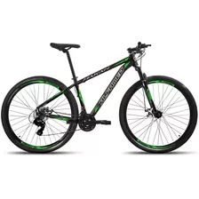 Mountain Bike Alfameq Makan Aro 29 17 21v Câmbios Shihmano Cor Preto/verde