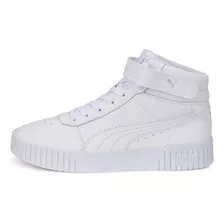 Zapatilla Puma Carina 2.0 Mid Blanco Mujer