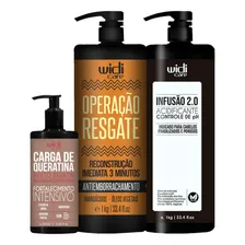 Kit Widi Acidificante 1kg Op Resgate 1kg, Carga De Queratina