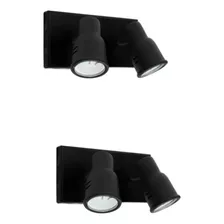 Aplique Spot 2 Luces Movimiento Apto Led Moderno