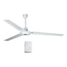 Ventilador De Techo Igoto V5601 Blanco Con 3 Aspas De Metal, 56 De Diámetro 110 v - 127 v