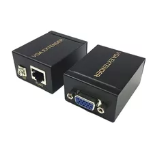 Adaptador Extensor Vga Video Via Cabo Rede Rj45 60m 1080p