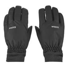 Guantes De Nieve - Esquí Pista 100 Light Térmico Negro Wedze