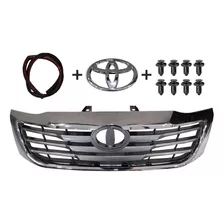 Parrilla Hilux 2013 2014 2015 Kavak Goma+ Emblema +clips