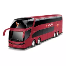 Onibus Miniatura Viação Petrolium Coleção Roma Brinquedo Cor Vermelho