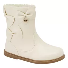 Bota Infantil Feminina Klin Mini Miss Laços Peluciada Frio