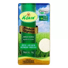 Arroz Agulhinha Polido Tipo 1 Orgânico Korin Pacote 1kg