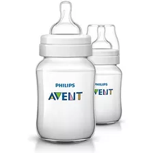 Philips Avent Biberones Anticólicos Transparentes, 9 Oz, 2 P