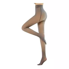 Meia-calça Térmica De Lã Translúcida Falsa Feminina 1pcs