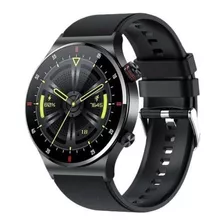 Smartwatch Lige Bw0382 1.3 Caja 45.7mm Black, Malla Black De Silicona Y Bisel Black