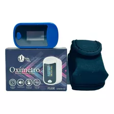 Oxímetro De Pulso Led Para Dedo Homecare Azul Con Estuche Color Blanco