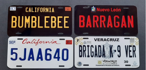 2 Placas Personalizadas Para Automovil Con Tu Logo Foto 3