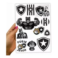 Cartela Adesivo Decorativo Parede Botafogo Rj Futebol