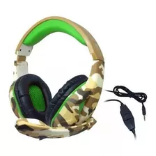 Fone De Ouvido Gamer Camuflado Headset Gamer Px-5 Deserto