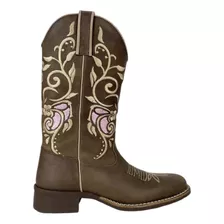 Bota Feminina Texana Escrete Francalce Macia Para Cowgirl